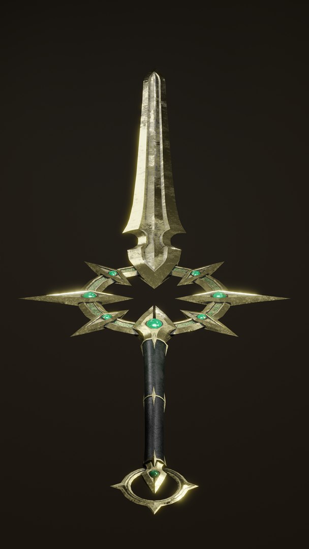 Fantasy PBR Weapon Game Ready Low-poly 3D - TurboSquid 2066154