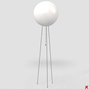 free lamp standing 3d model