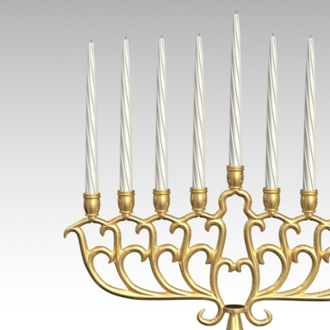 3d Menorah Model