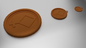 3D model coaster pendant