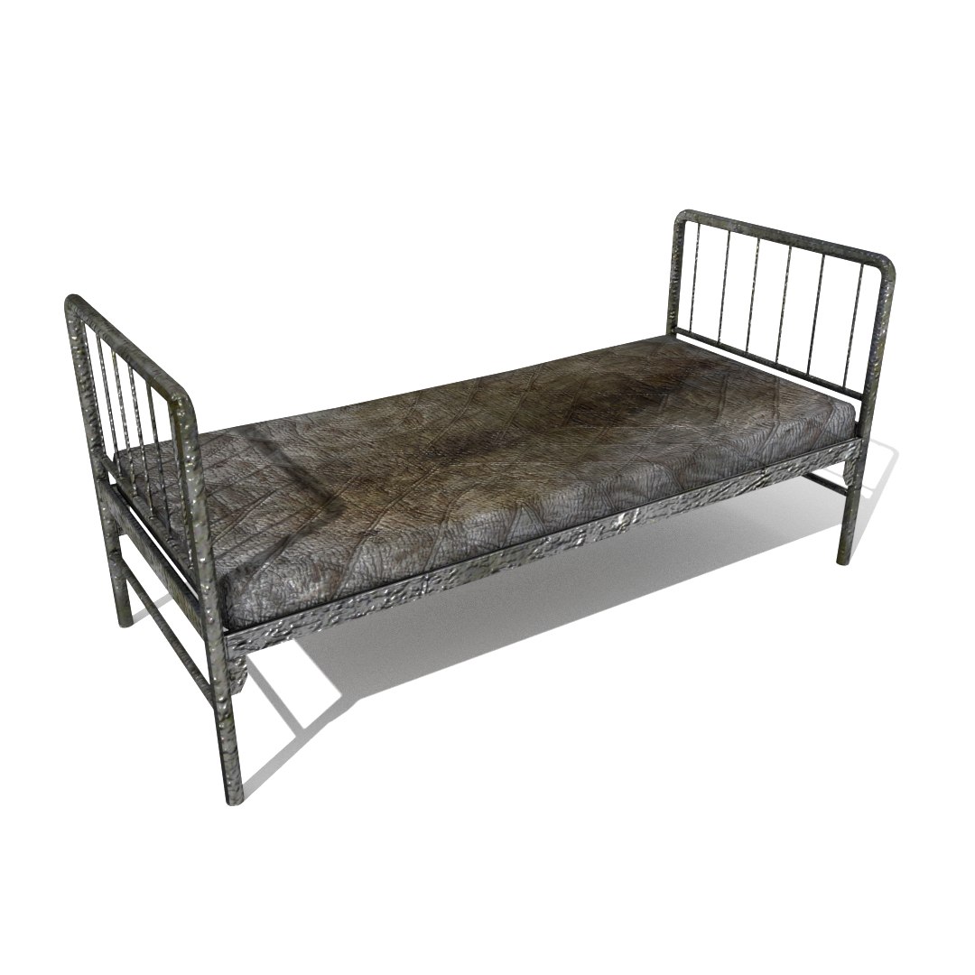 Old Hospital Bed 3D Model TurboSquid 1199013