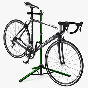 Road Bicycle on a Repair Stand