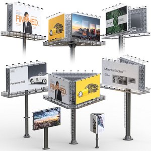 Road and Street Billboard Set