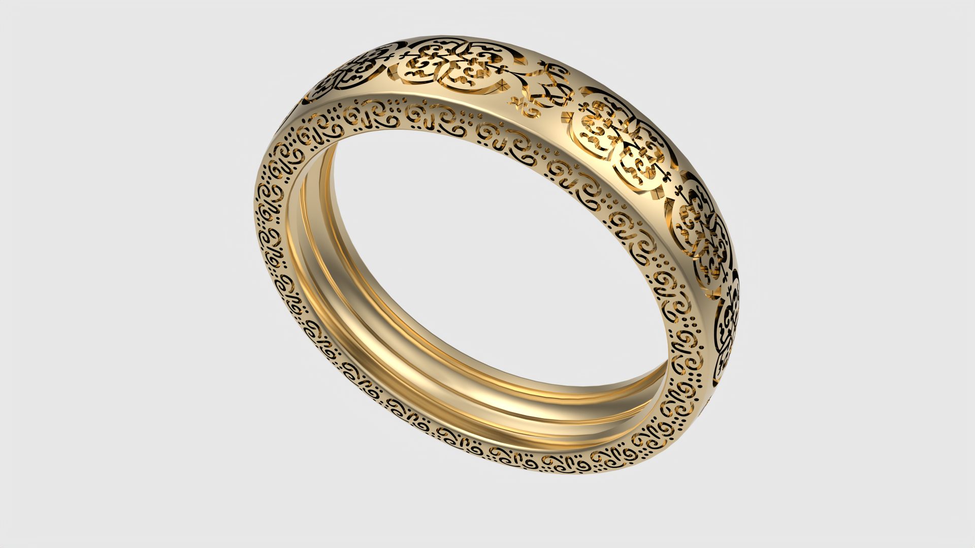 3D Elegant Floral Weave Pattern Ring JDBCo Model - TurboSquid 2341514