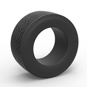 Super single semi tire 3 Scale 1 to 25