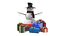 Detailed Snow Man With Gifts 3D model