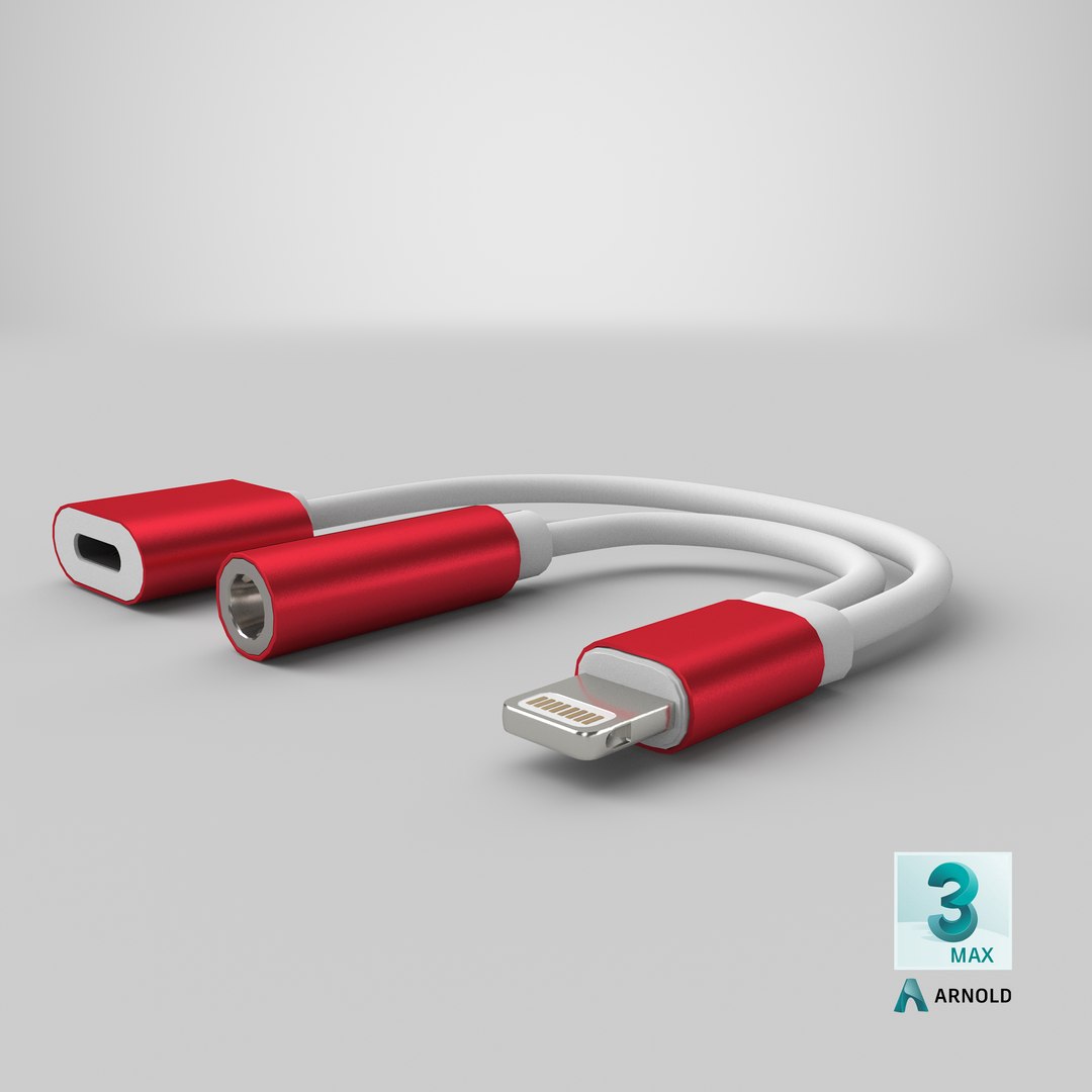 lightning jack aux adapter 3D model https://p.turbosquid.com/ts-thumb/ir/6iHyiL/0uwB9TOG/stemcell_max_arnold_render/png/1581521372/1920x1080/fit_q87/e16a6d65d2407466cd638032e710371089c8b34c/stemcell_max_arnold_render.jpg