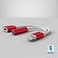 Lightning Jack Audio Aux Adapter Splitter Red-White