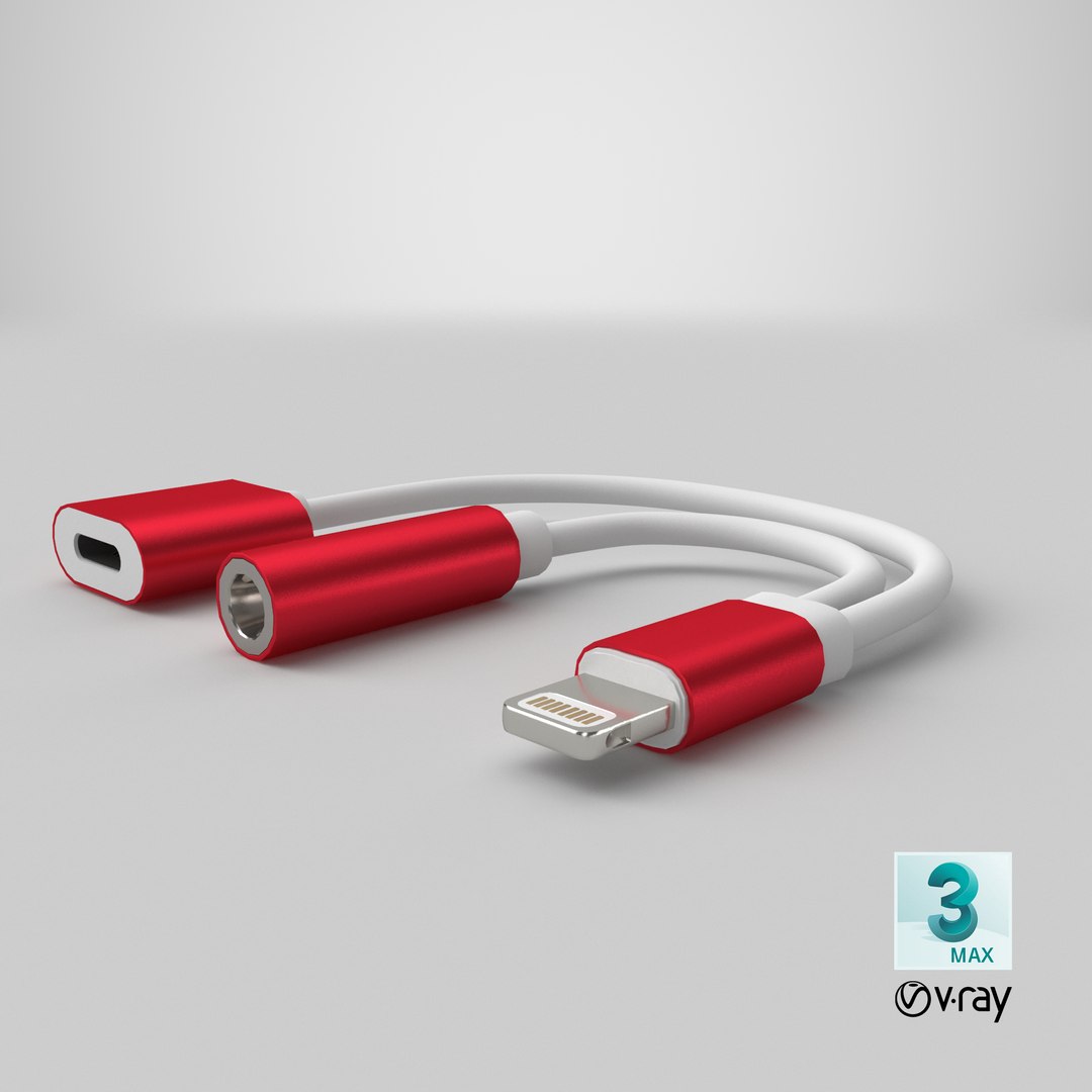 lightning jack aux adapter 3D model https://p.turbosquid.com/ts-thumb/ir/6iHyiL/POHNMyc6/stemcell_max_vray_render/png/1581521378/1920x1080/fit_q87/c38d00a80f75226f3581ca01e6bac3e411578145/stemcell_max_vray_render.jpg