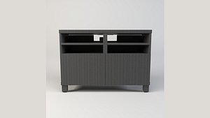 3D Wooden TV Cabinet Stand
