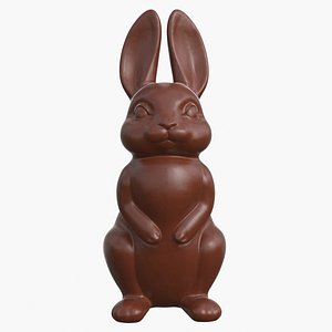 Chocolate Bunny v1 3D model