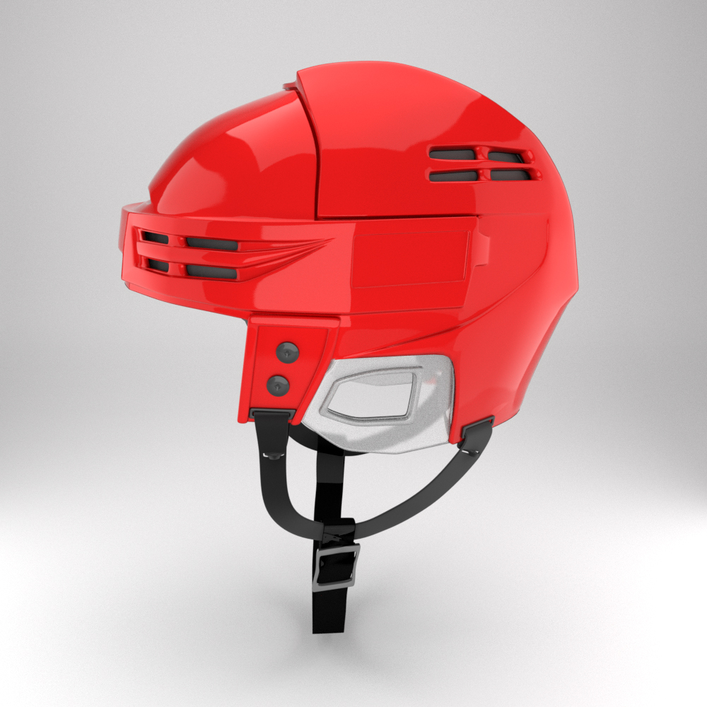 3d model ice hockey helmet
