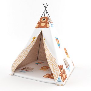 3d tee pee model