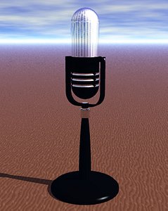 rca desktop mic microphone 3d model