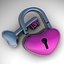 Heart Shaped Padlock