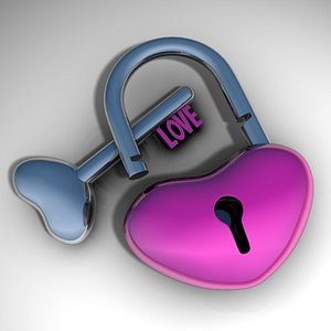 Heart Shaped Padlock