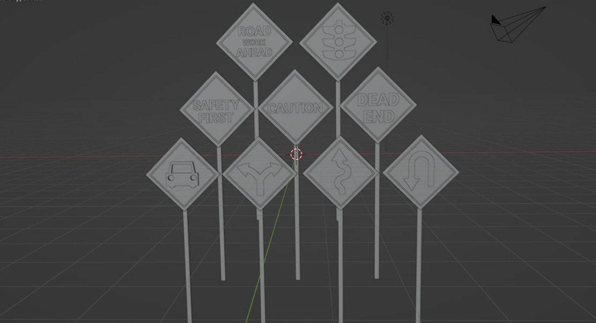 Traffic Signs 3D Model 3D Model - TurboSquid 2362989