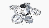 SciFi Military Drone I06 Snow Camo - War Vehicle Fantasy