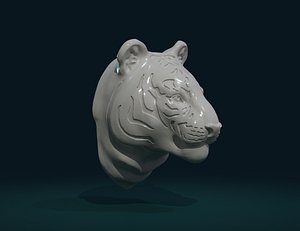 tiger head 3D model