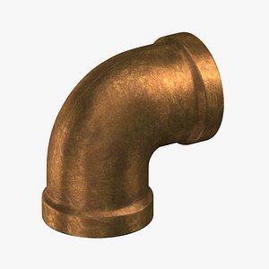 Vintage Brass Pipe 90 Degree Joint