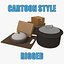 Set de pendaison de crémaillère stylisé