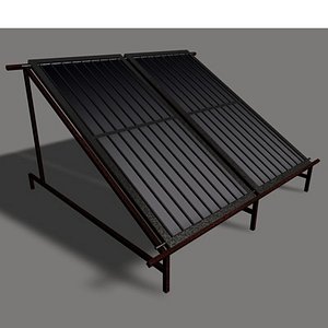 3d solar panel model