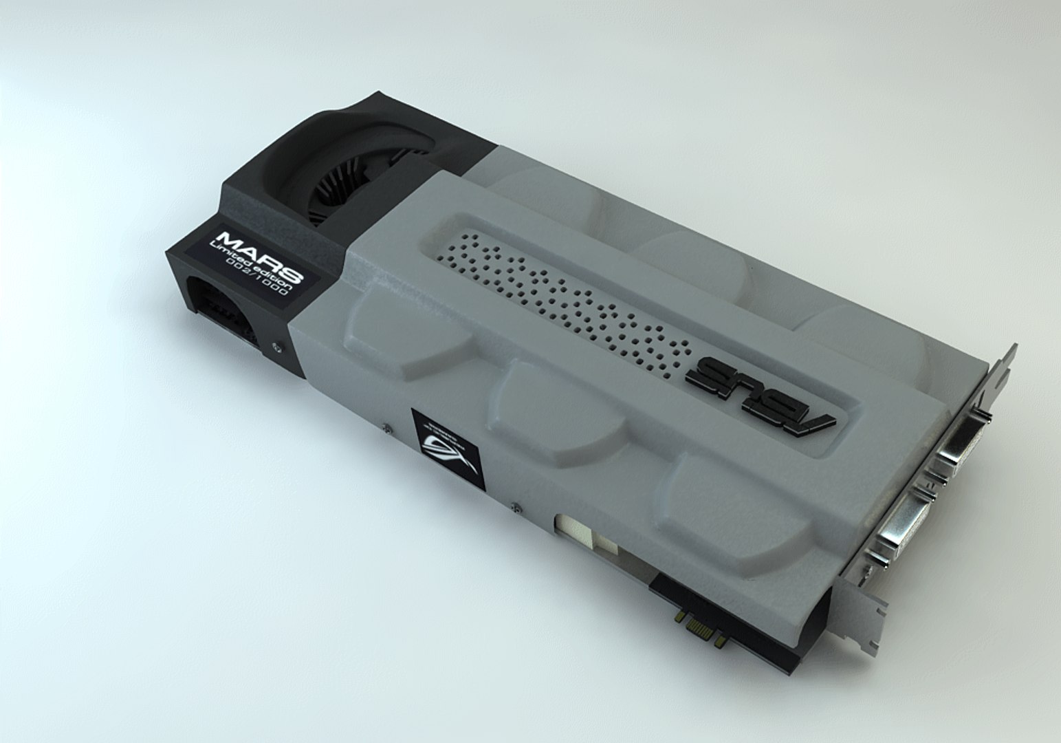 3d Model Asus Card Mars Graphics