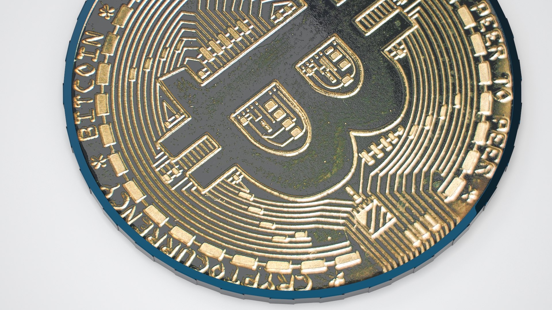 3D Model Bitcoin Coins Collection - TurboSquid 2412467