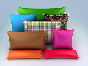 3d model pillow set vol1