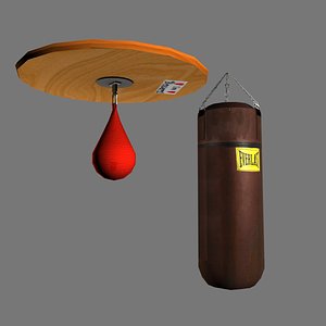 boxing punchbags 3d max