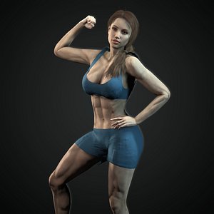 Fitness Woman 3D model
