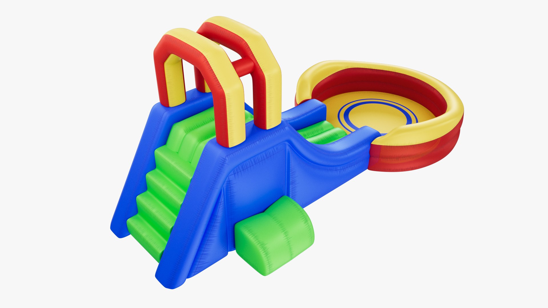 Inflatable Water Slide Splash Pool 3D Model - TurboSquid 2253526