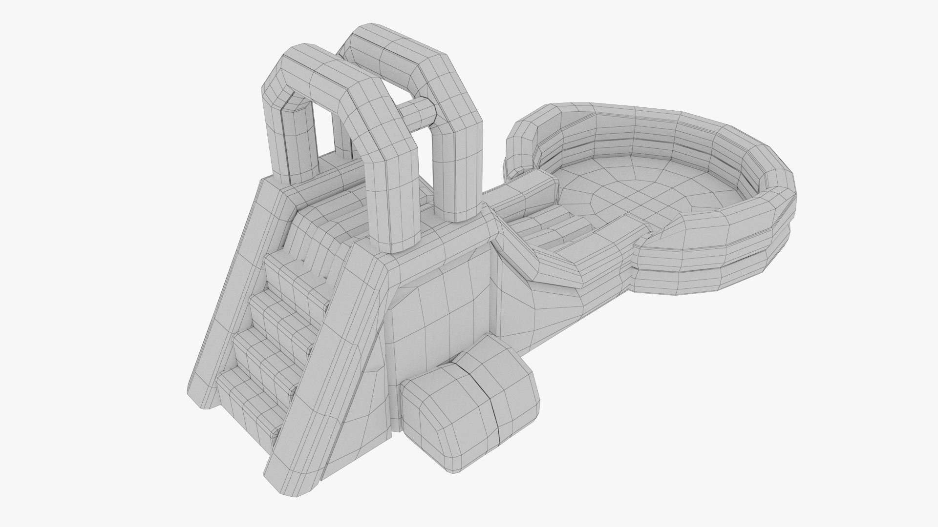 Inflatable Water Slide Splash Pool 3D Model - TurboSquid 2253526