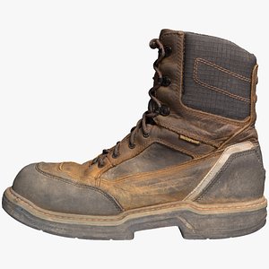 3D Leather Boots Photogrammetry model
