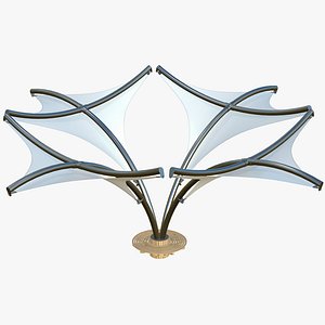 3D Tensile Structures Garden Canopy model