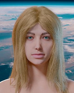 Aria Rigged Blender 3D model