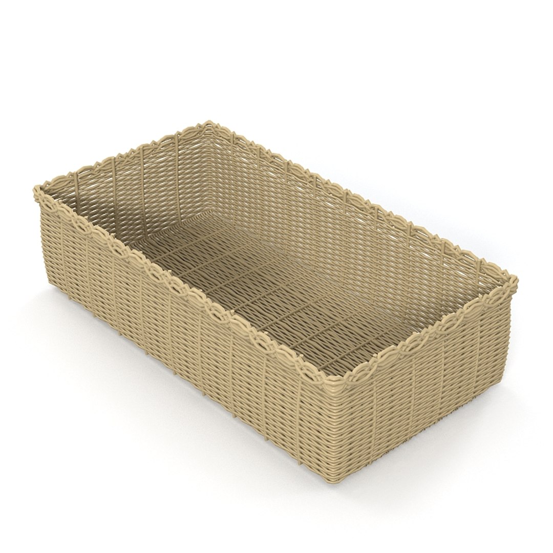 Wicker Storage Container 3d Max