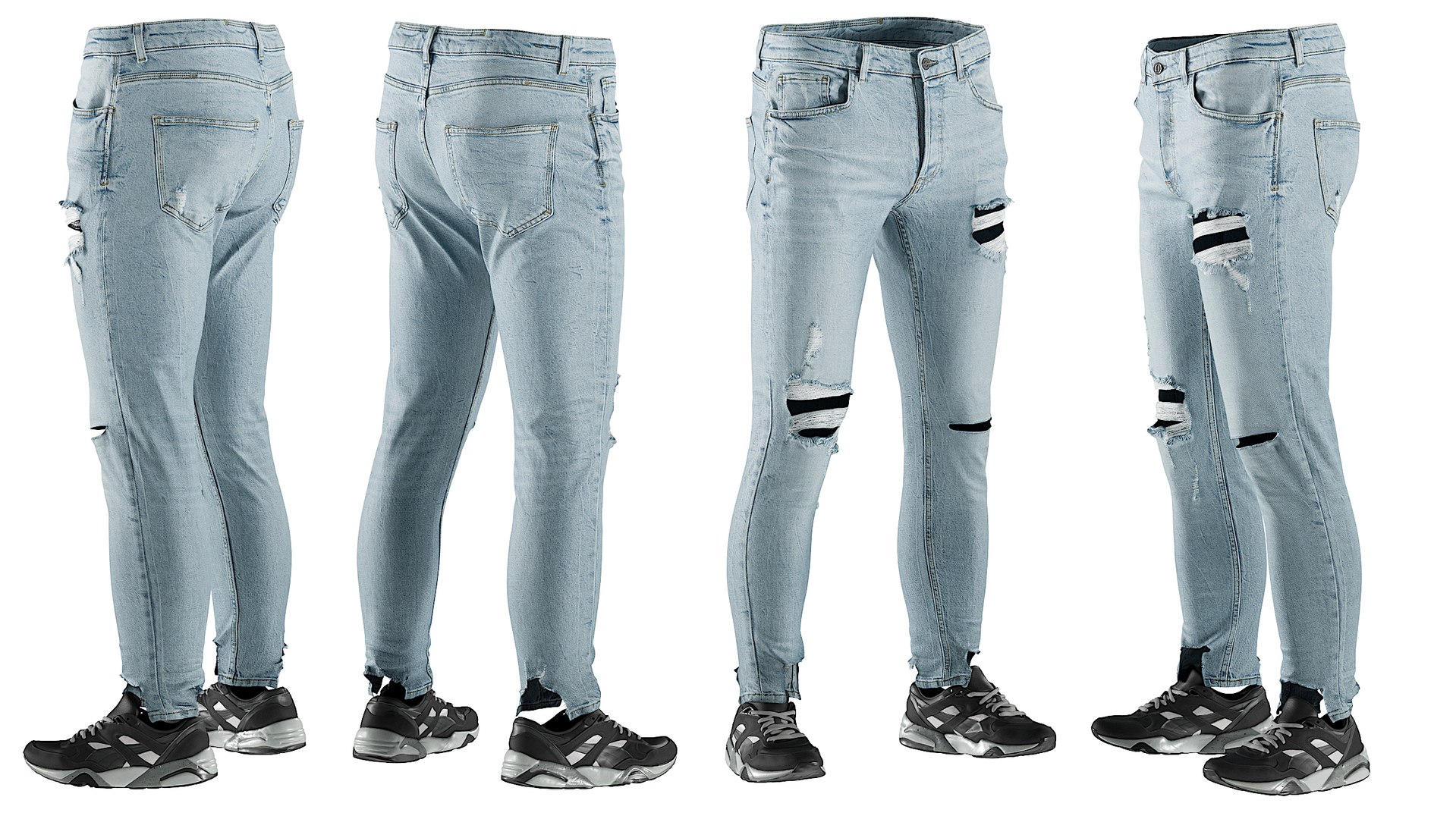 Realistic men s jeans 3D model - TurboSquid 1668629