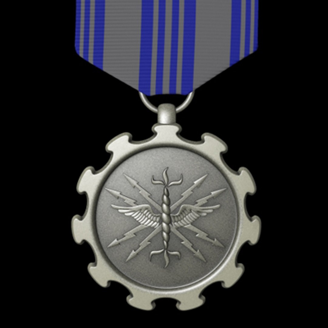 air force achievement medal 3d obj