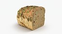 Sliced Pumpkin Seed Bread Half 1 - 3D Scanned