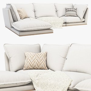 COSA MODULAR CUSTOMIZABLE SECTIONAL by RH TEEN 3D model