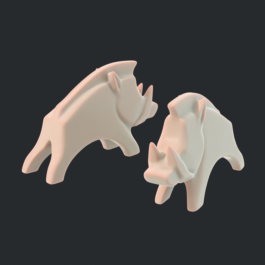 Hog Minimalism 3D Model - TurboSquid 2326920