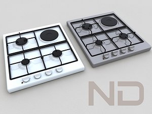 3ds max built gas hob