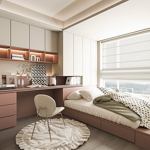 3D Modern bedroom