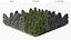 Low Poly Birch Grove Woodland Cluster Green