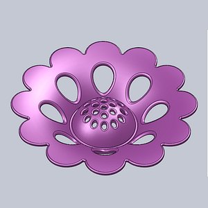 3D plastic flower model