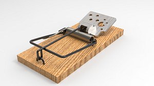 Plastic Mouse Trap Black 3D model - TurboSquid 1769391