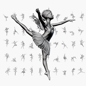 3D model Ballerina Set01