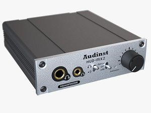 free photoreal headphone amp audinst 3d model