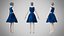 Kleid 33 Saphirnebel Samt